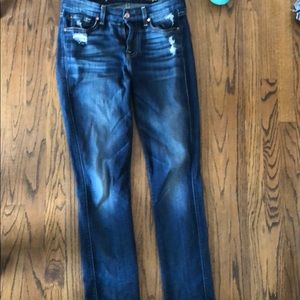 7 for all mankind Kimmie straight leg jeans Euc 28